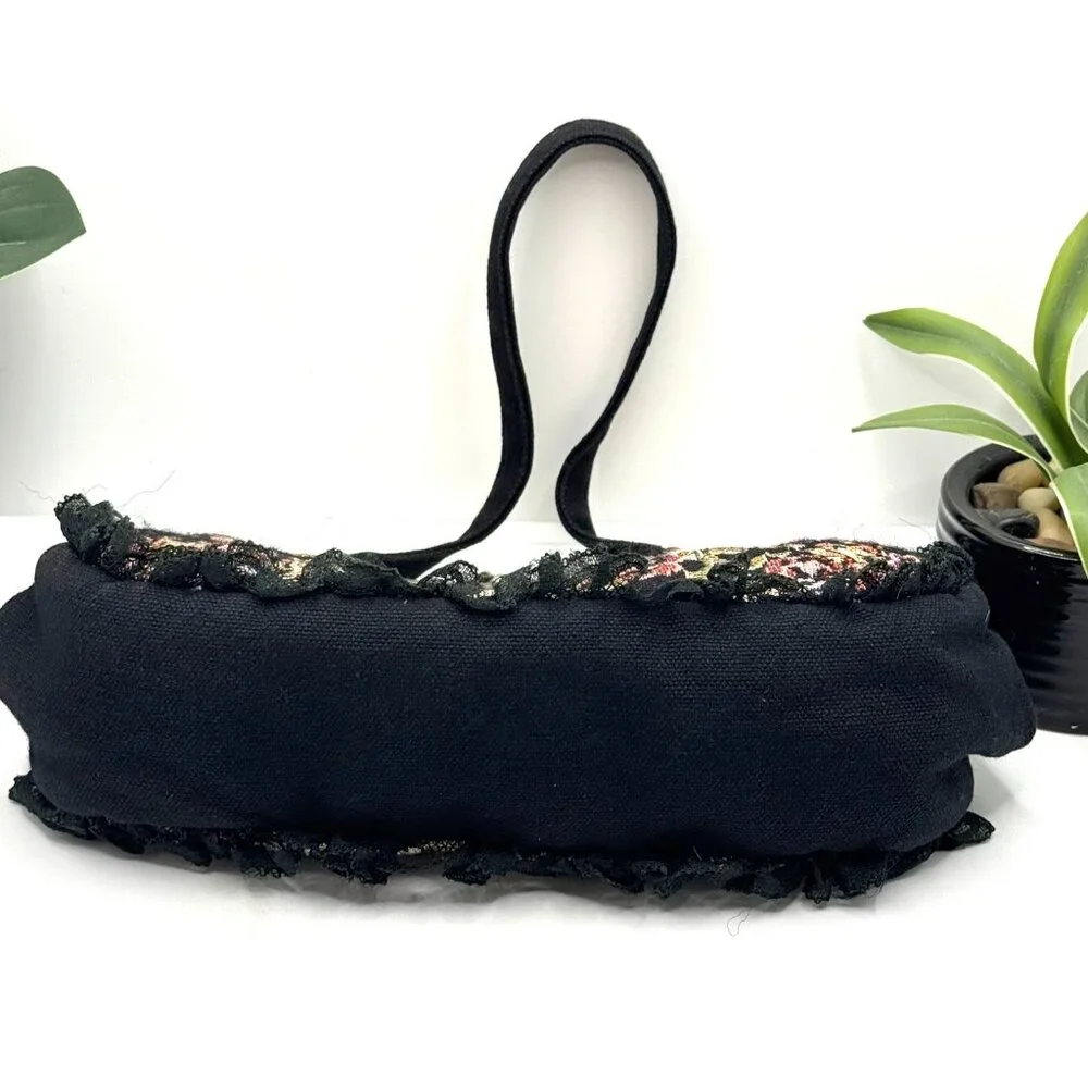 Vintage Jessica McClintock Tapestry Floral Evening Handbag - Picture 6 of 10